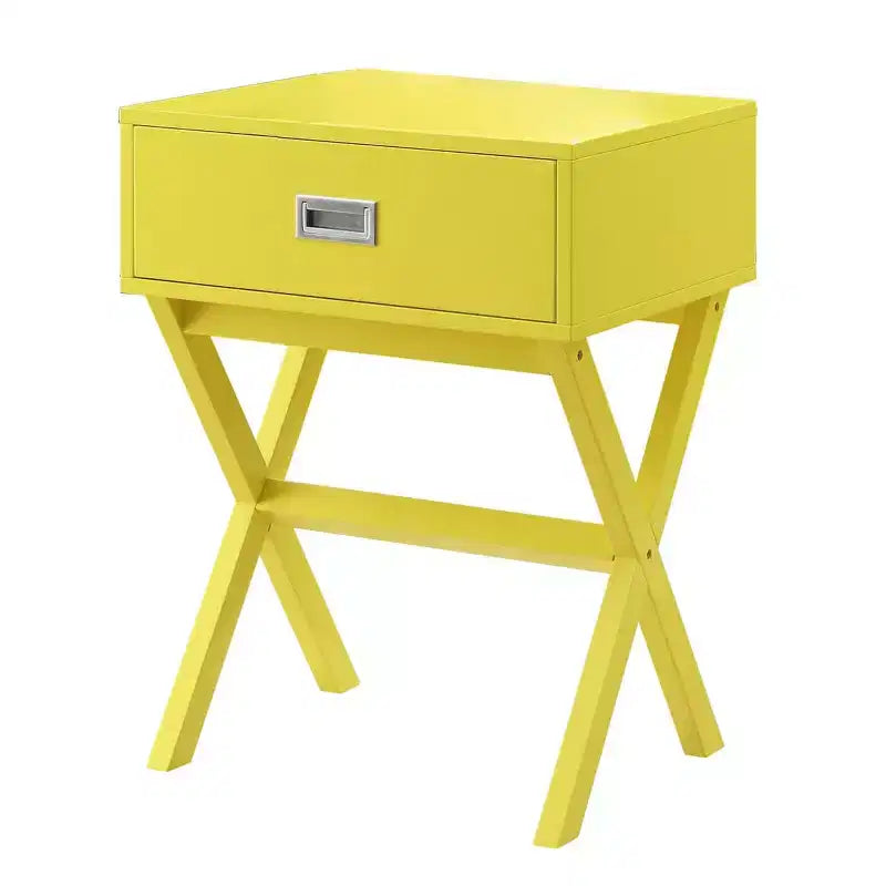 Table d'appoint Belmont avec tiroir spacieux et surface large, table d'appoint contemporaine pour lampes et accessoires décoratifs