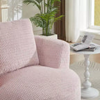 Fauteuil d'appoint pivotant Gilmanton moderne en fausse fourrure avec base en bois
