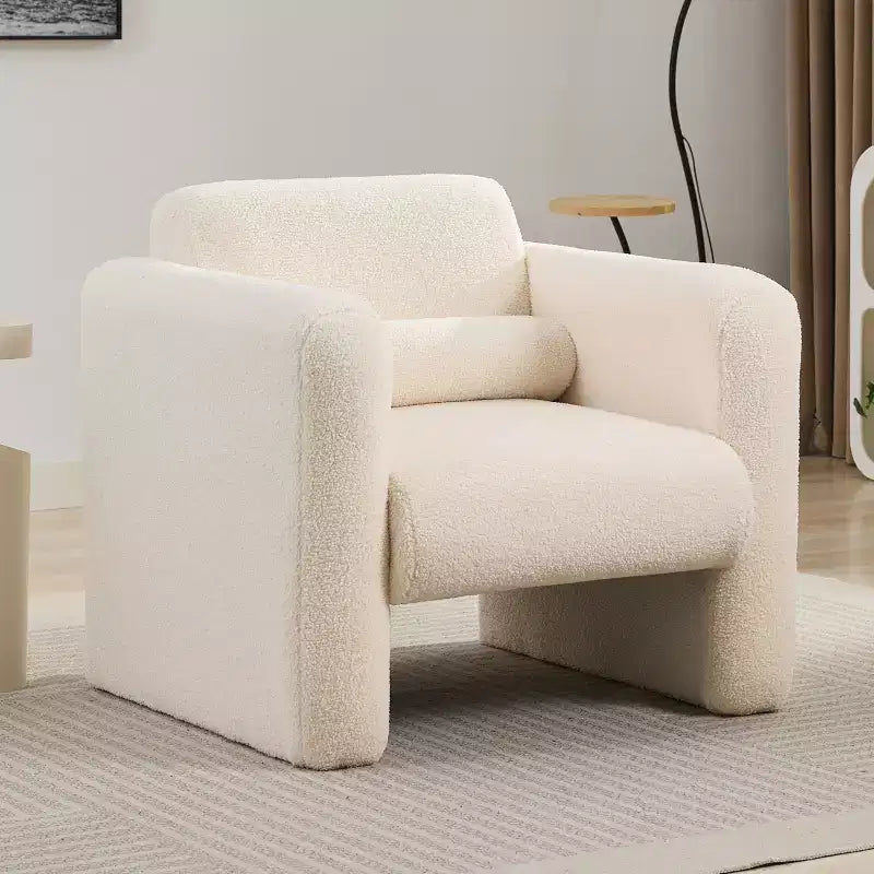 Fauteuil d'appoint moderne GDFStudio Jeremy 33.5 avec dossier et coussin