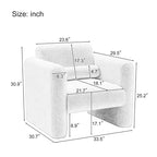Fauteuil d'appoint moderne GDFStudio Jeremy 33.5 avec dossier et coussin