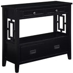 Okak Meuble d'appoint 36 po, Buffet avec 4 tiroirs et 1 étagère ouverte, Armoire de rangement pour salon, salle à manger, cuisine