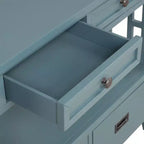 Okak Meuble d'appoint 36 po, Buffet avec 4 tiroirs et 1 étagère ouverte, Armoire de rangement pour salon, salle à manger, cuisine