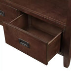 Okak Meuble d'appoint 36 po, Buffet avec 4 tiroirs et 1 étagère ouverte, Armoire de rangement pour salon, salle à manger, cuisine