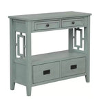 Okak Meuble d'appoint 36 po, Buffet avec 4 tiroirs et 1 étagère ouverte, Armoire de rangement pour salon, salle à manger, cuisine