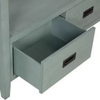 Okak Meuble d'appoint 36 po, Buffet avec 4 tiroirs et 1 étagère ouverte, Armoire de rangement pour salon, salle à manger, cuisine