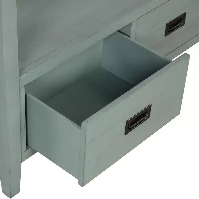 Okak Meuble d'appoint 36 po, Buffet avec 4 tiroirs et 1 étagère ouverte, Armoire de rangement pour salon, salle à manger, cuisine