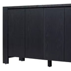 Meuble buffet rétro Okak, armoire d'appoint avec 4 portes et 4 étagères, meuble de rangement pour salon, entrée, couloir, bureau