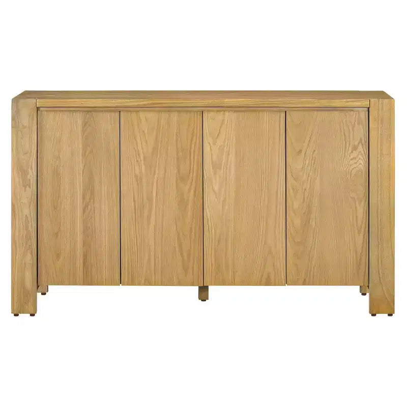 Meuble buffet rétro Okak, armoire d'appoint avec 4 portes et 4 étagères, meuble de rangement pour salon, entrée, couloir, bureau