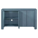 Meuble buffet rétro Okak, armoire d'appoint avec 4 portes et 4 étagères, meuble de rangement pour salon, entrée, couloir, bureau