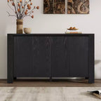 Meuble buffet rétro Okak, armoire d'appoint avec 4 portes et 4 étagères, meuble de rangement pour salon, entrée, couloir, bureau