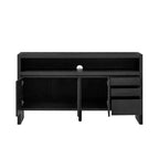 Meuble de rangement Okak de 60 pouces, buffet avec 3 portes et 3 tiroirs, meuble de rangement pour salon, salle à manger, cuisine