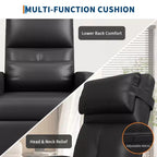 Fauteuil Inclinable Électrique, Fauteuil Relaxation Électrique Réglable Ergonomique en Cuir PU Sur-rembourré, Dossier Haut, Siège Rembourré, Siège de Cinéma Maison