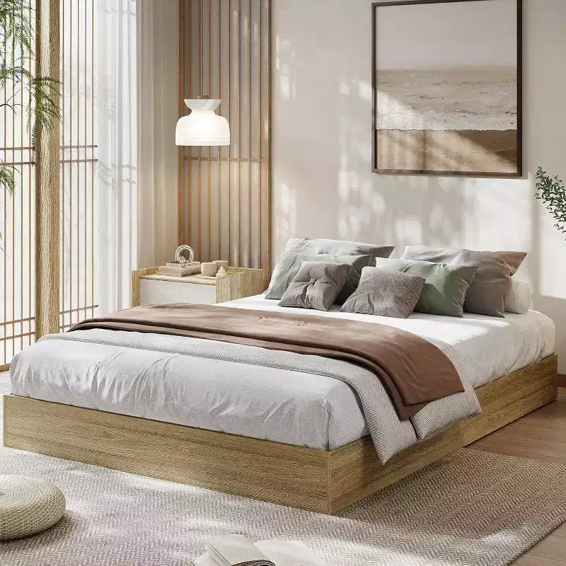 Platform Bed Frame,Wooden Slat Support,No Box Spring Needed, Easy Assembly, for Bedroom