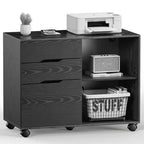 MAYEERTY 3-Drawer Rolling Lateral File Cabinet