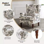 Fauteuil traditionnel Umberto, vert
