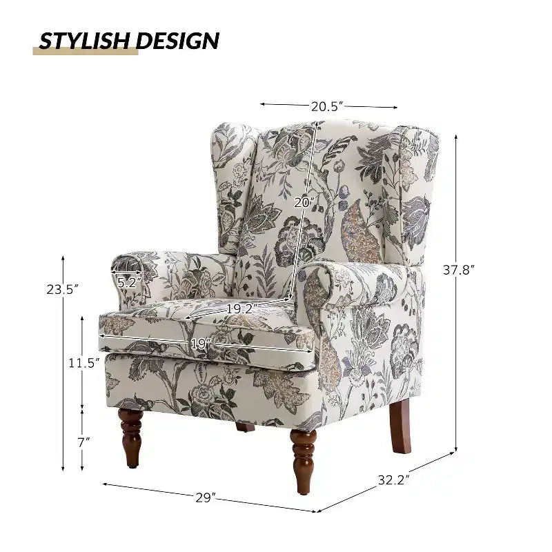 Fauteuil traditionnel Umberto, vert
