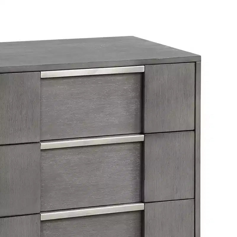 Table de chevet Royal Hampton à 3 tiroirs, en bois massif assemblé à queue d'aronde