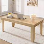 71-inch Farmhouse Dining Table for 6-8 People, Rustic Rectangular Wood Kitchen Table for Living Room and Restaurant