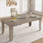 71-inch Farmhouse Dining Table for 6-8 People, Rustic Rectangular Wood Kitchen Table for Living Room and Restaurant