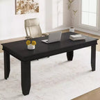 71-inch Farmhouse Dining Table for 6-8 People, Rustic Rectangular Wood Kitchen Table for Living Room and Restaurant