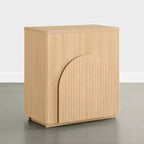 Buffet de rangement moderne Spruce & Spring avec motif ondulé