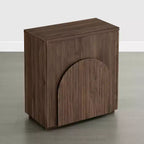 Buffet de rangement moderne Spruce & Spring avec motif ondulé