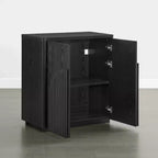 Buffet de rangement moderne Spruce & Spring avec motif ondulé