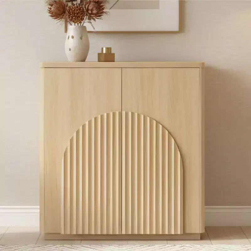 Buffet de rangement moderne Spruce & Spring avec motif ondulé