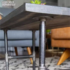 Plateau de table basse rond – Plateau de table en bois massif non fini pour meubles industriels en tuyaux de bricolage