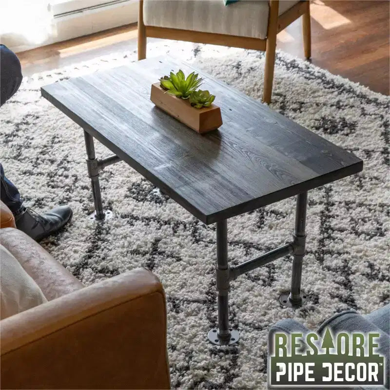 Plateau de table basse rond – Plateau de table en bois massif non fini pour meubles industriels en tuyaux de bricolage