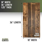 Plateau de table basse RESTORE Trail en bois massif marron par Pipe Decor