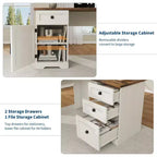 Bureau de direction en L de 60 pouces avec tiroirs de classement, armoire de rangement réglable et poste de travail informatique d'angle pour bureau à domicile