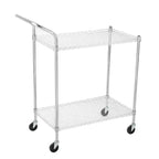 Utility Rolling Cart with Wheels, 1000LBS Capacity, Commercial Grade Kitchen Cart, for Restaurant, Garage, Warehouse, Kitchen