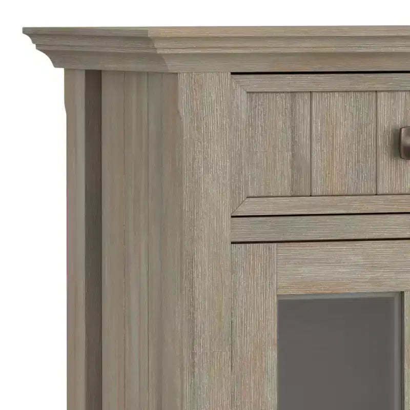 HomeStockMeuble de rangement pour entrée ou couloir en bois massif, collection Acadian, 36 po de large, style transitionnel