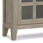 HomeStockMeuble de rangement pour entrée ou couloir en bois massif, collection Acadian, 36 po de large, style transitionnel