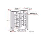 HomeStockMeuble de rangement pour entrée ou couloir en bois massif, collection Acadian, 36 po de large, style transitionnel
