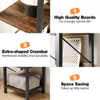 Bibliothèque Étroite Haute Étagère de Rangement Mince 6 Niveaux Étagères sur Pied Cadre Métallique Rustique Présentoirs Industriels pour Chambre