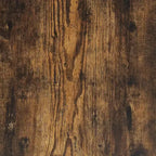 vidaXL Tables basses gigognes (lot de 2) - Bois d'ingénierie aspect chêne fumé avec cadre en métal pour salon, bureau - Meuble polyvalent