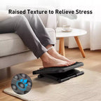 Repose-pieds de bureau, Repose-pieds pour le travail sous le bureau avec massage, Il existe 3 positions de hauteur avec un réglage d'angle d'inclinaison de 30 degrés