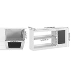 MAYEERTY Étagère à livres et meuble de rangement pour jouets 3 en 1 avec tableau noir, organiseur pour salle de jeux, chambre, salle de classe, blanc