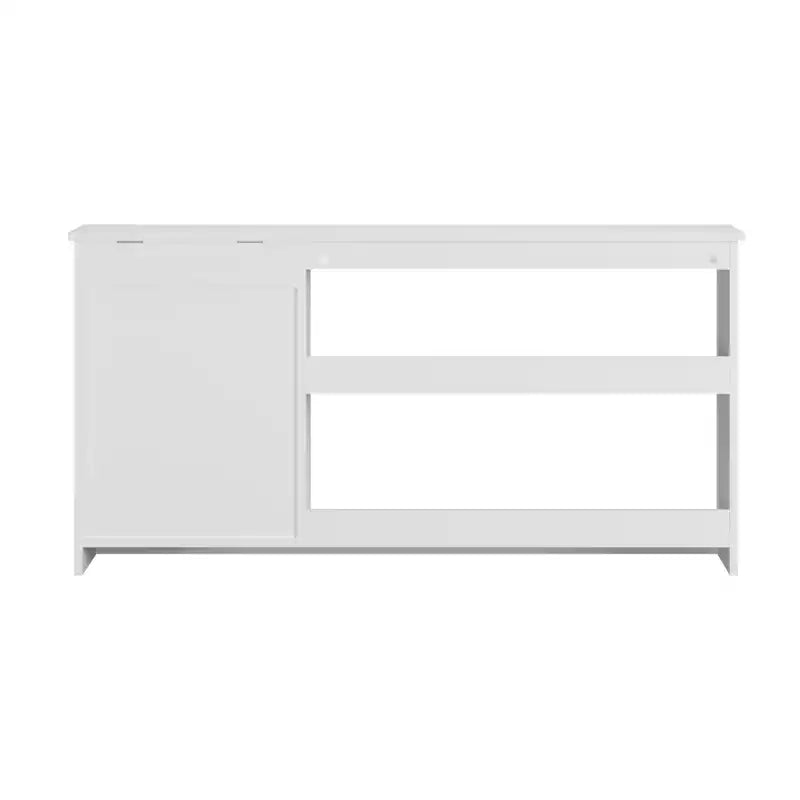 MAYEERTY Étagère à livres et meuble de rangement pour jouets 3 en 1 avec tableau noir, organiseur pour salle de jeux, chambre, salle de classe, blanc