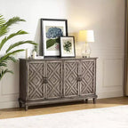 Bahut large Jochen 60 avec étagères réglables|ARTFUL LIVING DESIGNS-BLANC