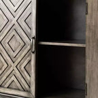Bahut large Jochen 60 avec étagères réglables|ARTFUL LIVING DESIGNS-BLANC