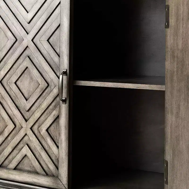 Bahut large Jochen 60 avec étagères réglables|ARTFUL LIVING DESIGNS-BLANC
