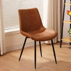 Chaises de salle à manger Okak de style moderne et design minimaliste pour cuisine et salle à manger, lot de 4 chaises de salle à manger sans accoudoirs à cadre solide