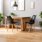 Chaises de salle à manger Okak de style moderne et design minimaliste pour cuisine et salle à manger, lot de 4 chaises de salle à manger sans accoudoirs à cadre solide