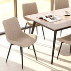 Okak Modern Style Minimalist-Design Home Dining Chairs for Kitchen Dining Room,Solid Frame Armless Seating Dining Chair Set of 4