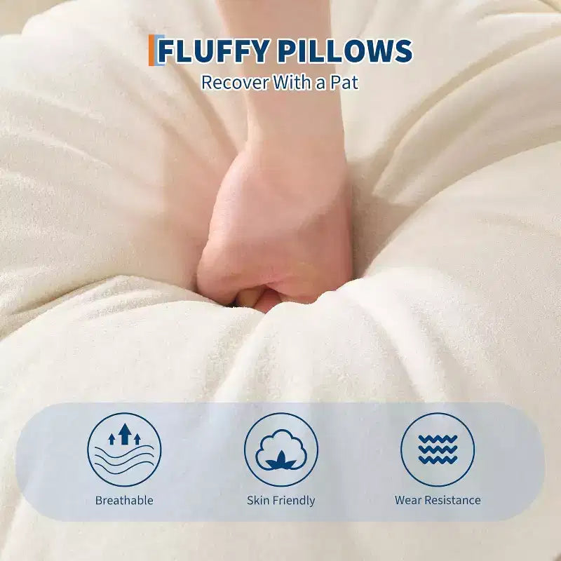 COZONY Lit de sol, canapé-lit, fauteuil paresseux réglable 5 positions, lit pour humains et animaux de compagnie, tatami pliable, oreillers inclus