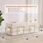 Canapé-lit convertible, canapé-lit de 78,8 po, canapé-lit pliant 5-en-1 avec cadre fixe, oreiller, tissu en velours côtelé