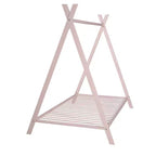 Lit cabane simple, cadre de lit en métal avec tente, lit cabane au sol avec lattes pour enfants, filles, garçons, aucun sommier tapissier requis